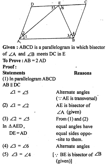 ML Aggarwal Class 9 Solutions for ICSE Maths Chapter 13 Rectilinear Figures Q19.1