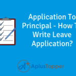Application To Principal
