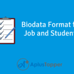 Biodata Format