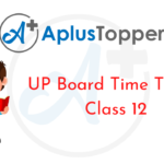 UP Board Time Table Class 12