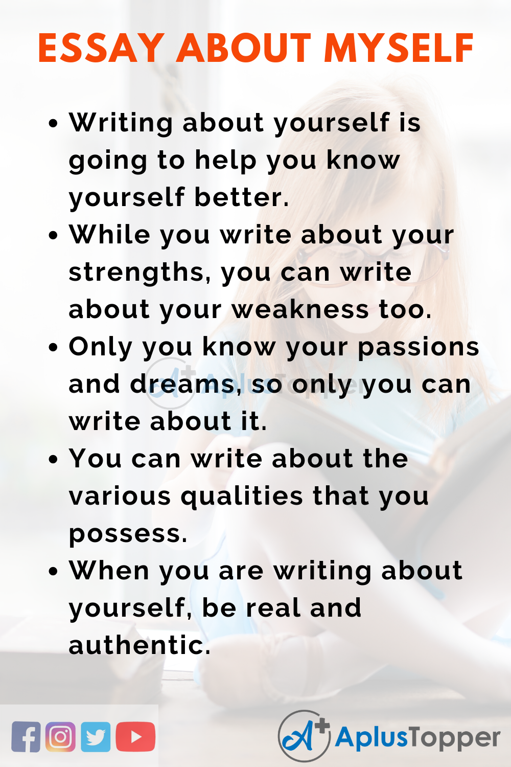 how to write about myself essay