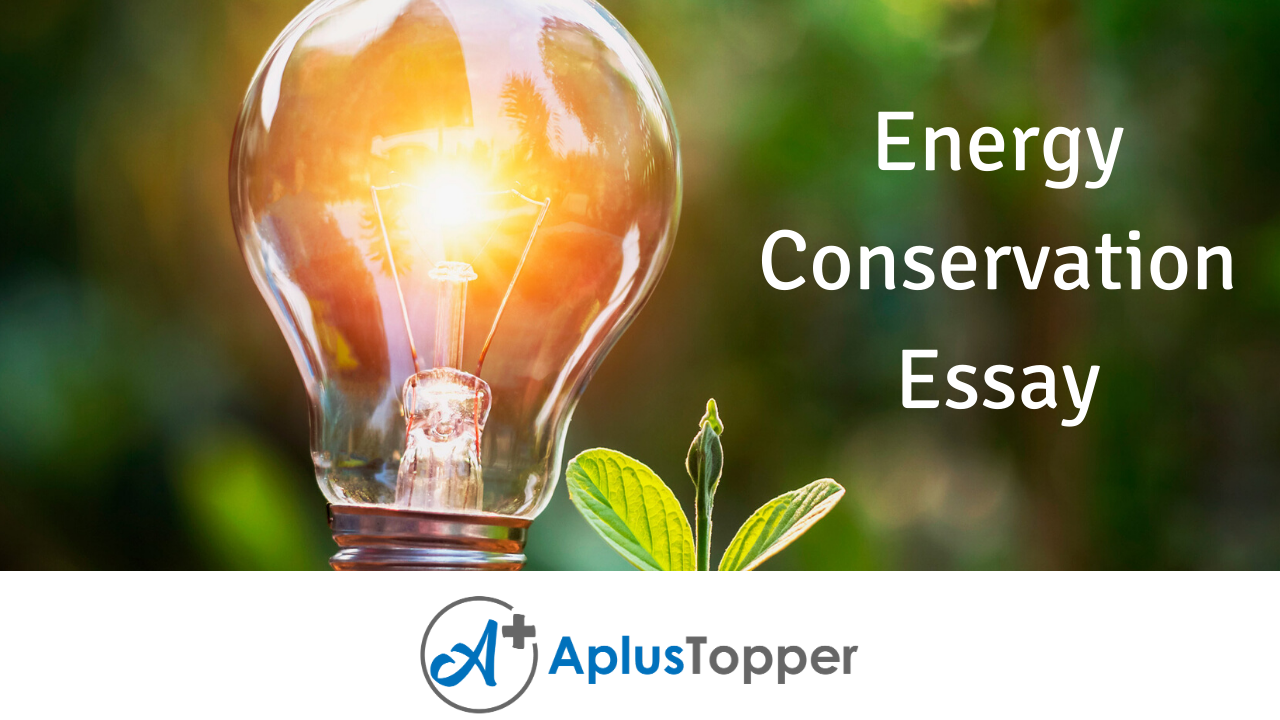 the importance of energy conservation