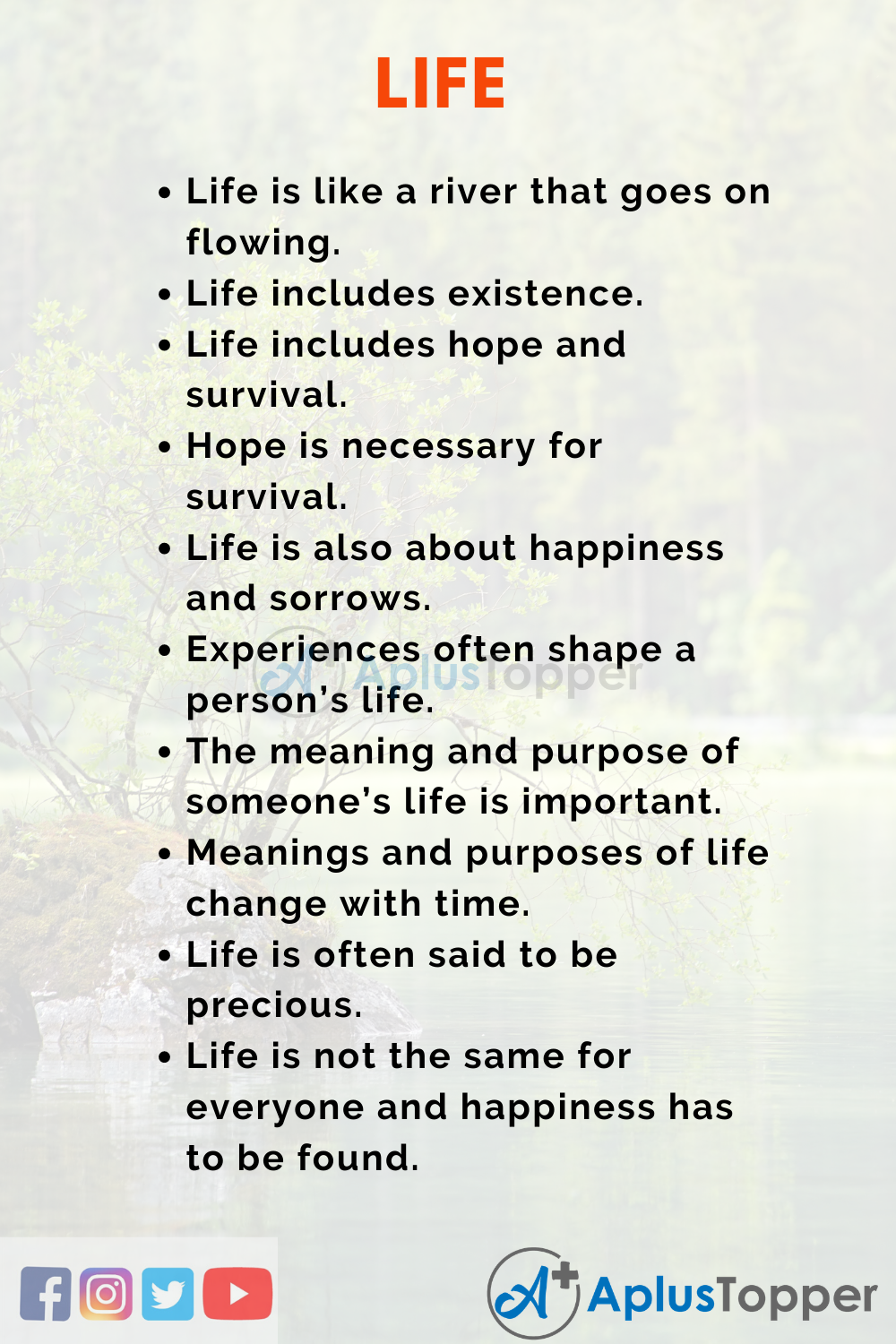 essay on change in life