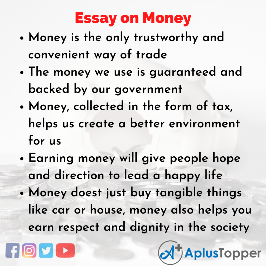 essay about money is a double edged weapon