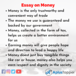 essay conclusion about money