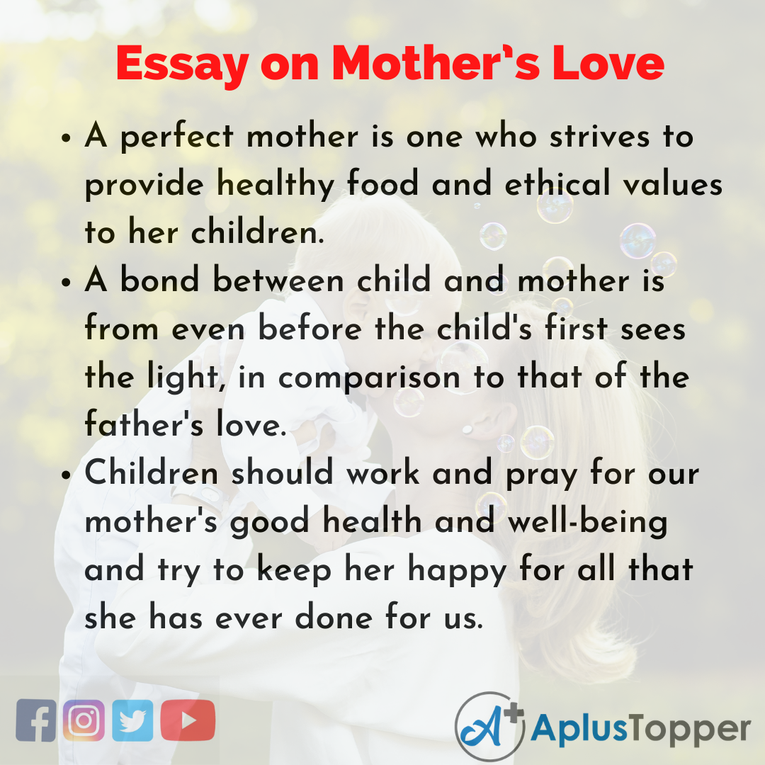 Essay about Mother’s Love