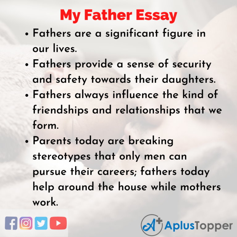 my father is role model english essay