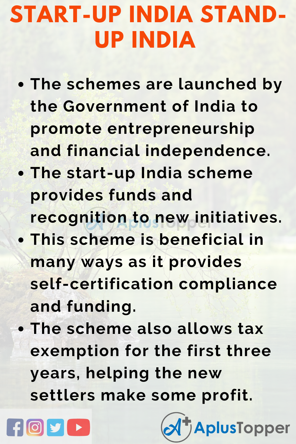 Essay about Start-Up India Stand-Up India