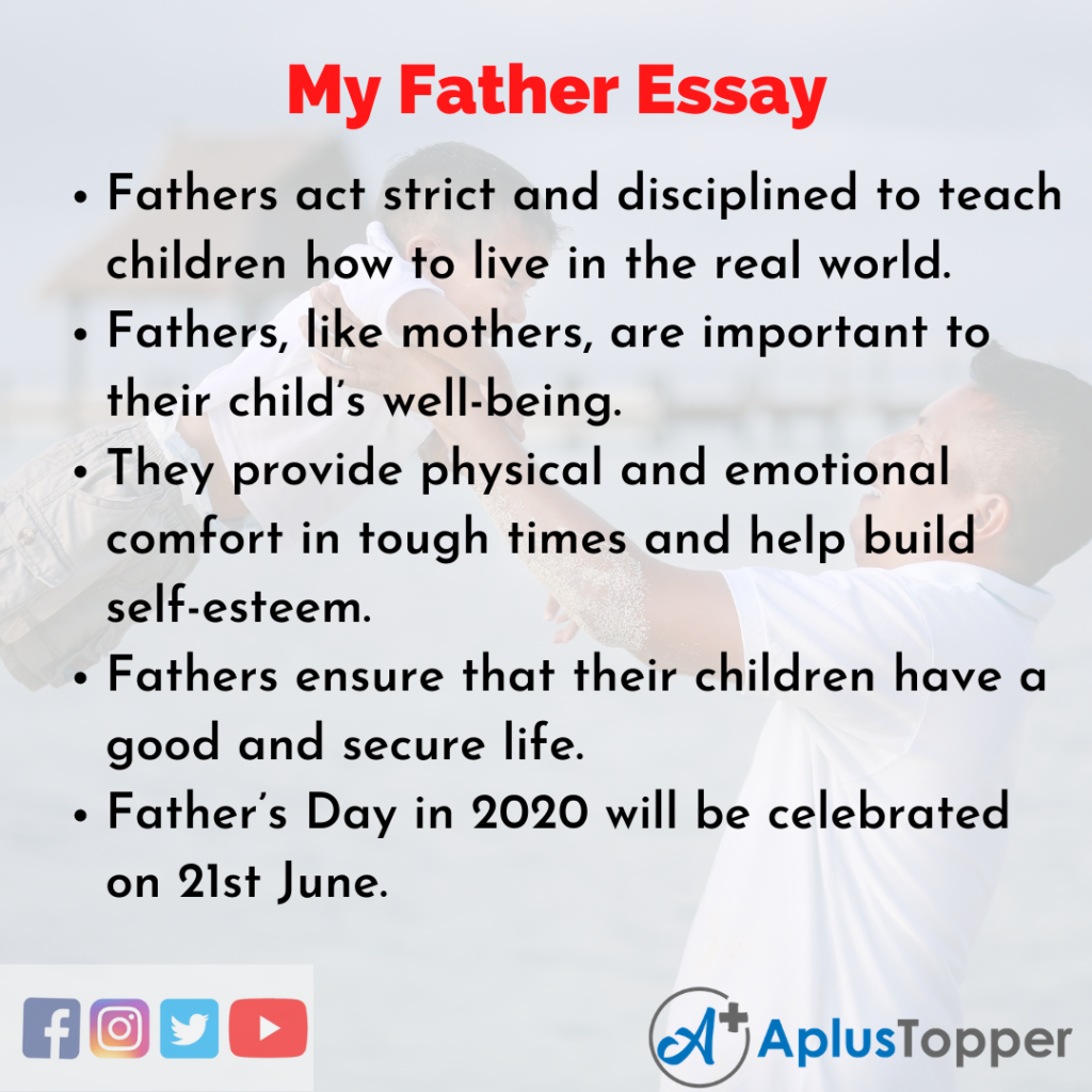 sample essay about my father