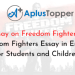 Essay on Freedom Fighters