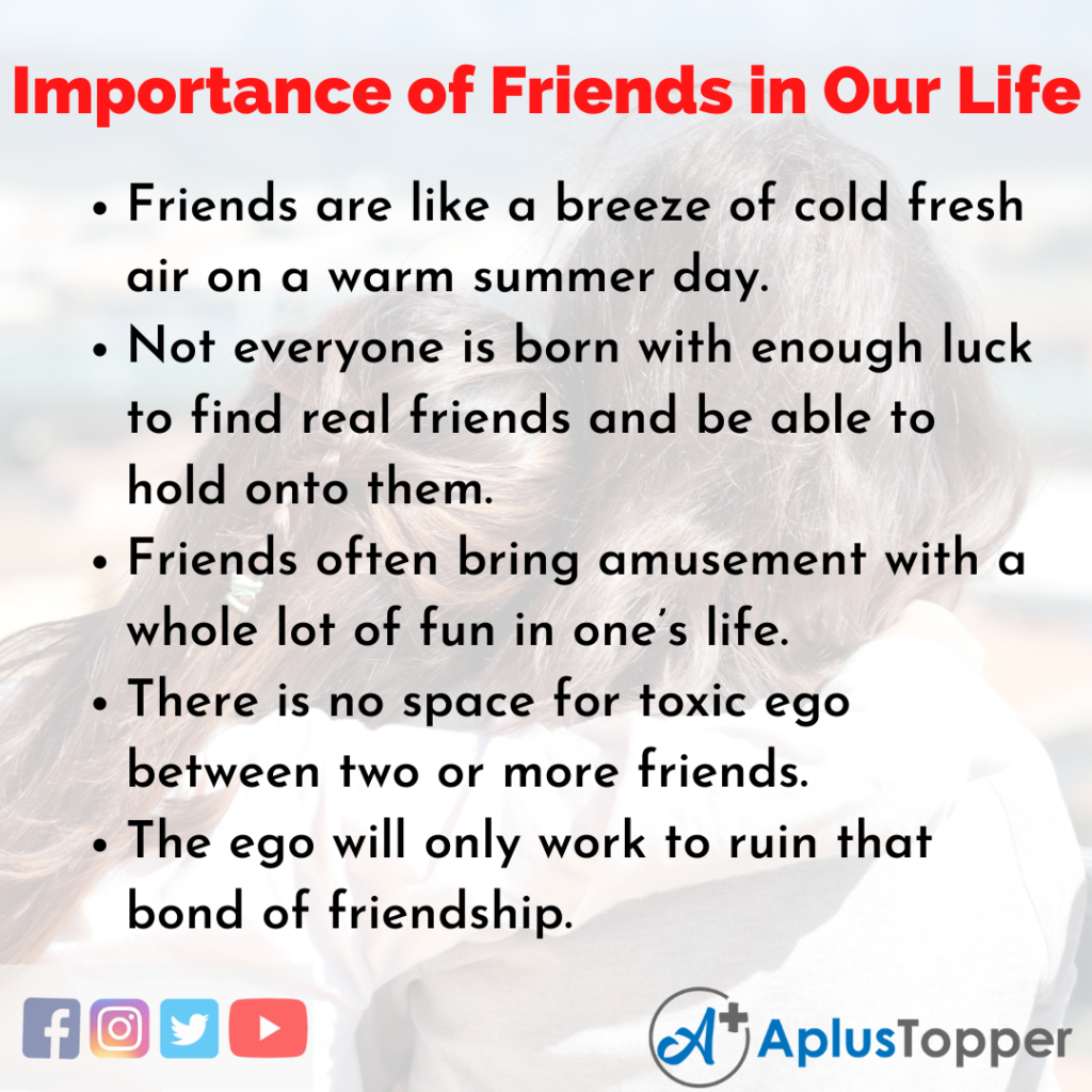 essay about importance of friendship in life