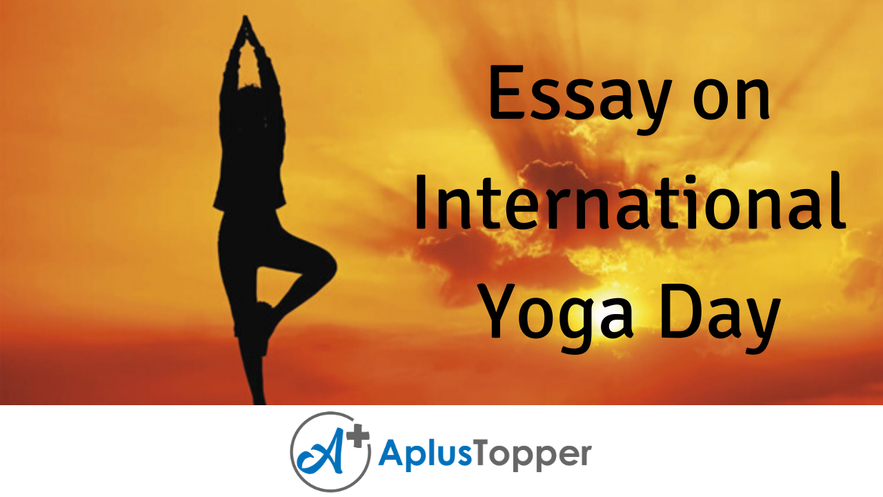 speech writing international yoga day