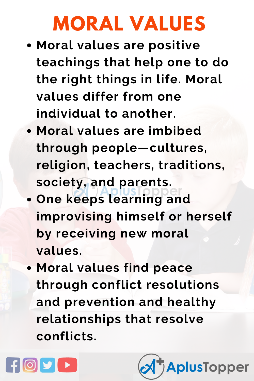 Essay on Moral Values