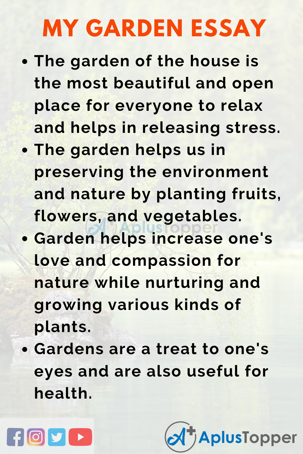 describe a garden essay