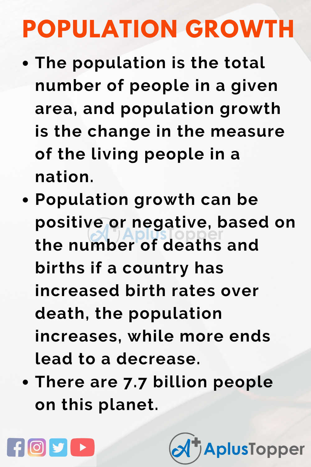 Essay on Population Growth