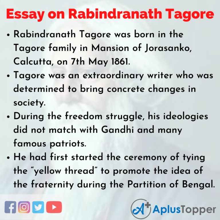 write an essay on rabindranath tagore