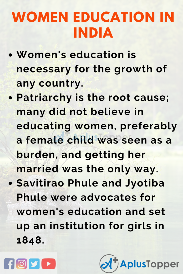 importance of female education essay in 200 words