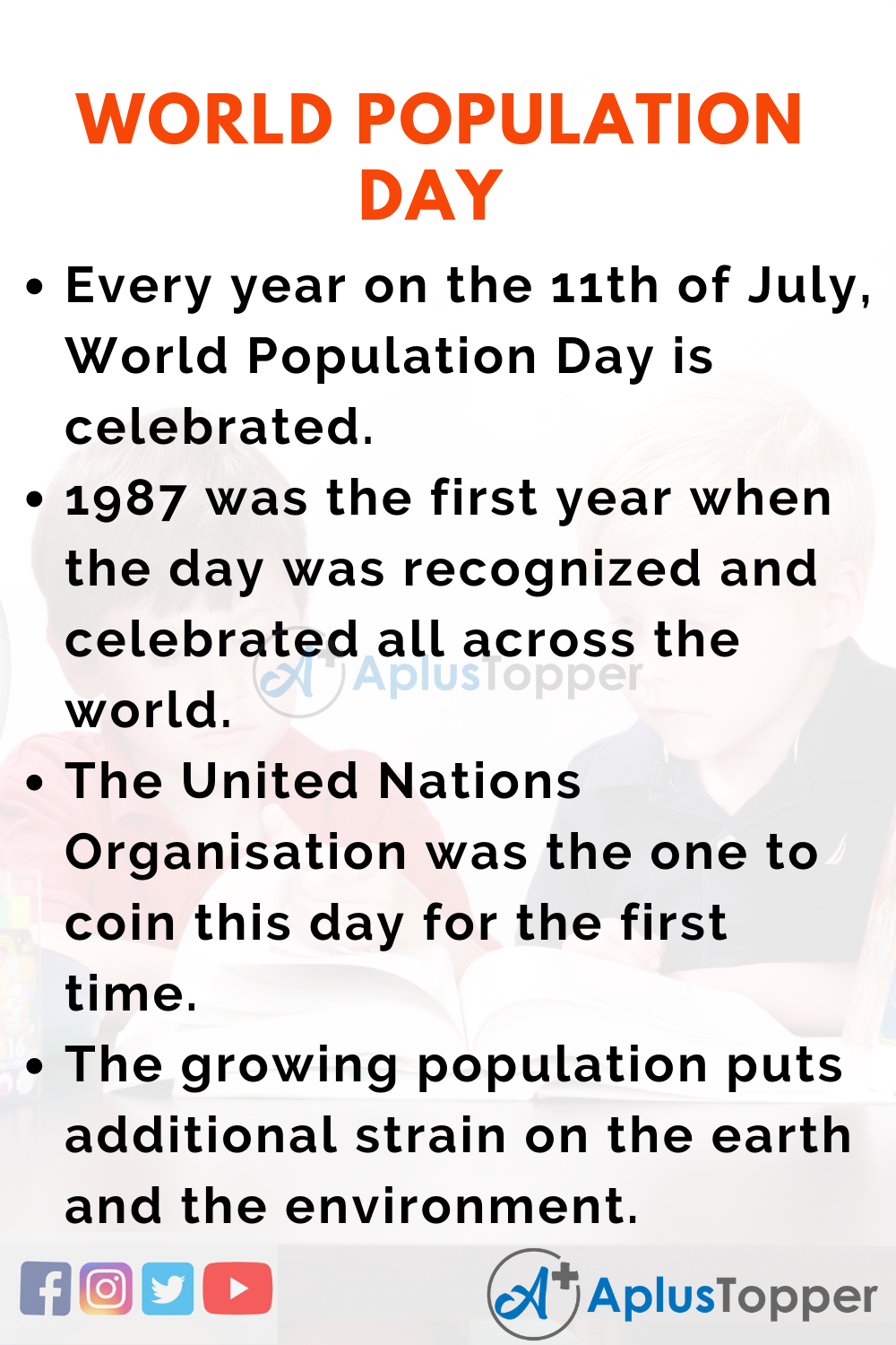 Essay on World Population Day