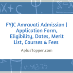 FYJC Amravati Admission 2020