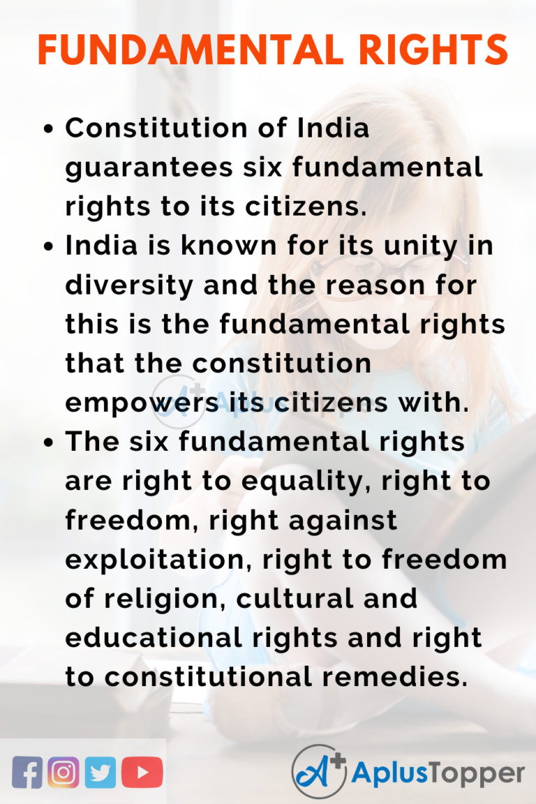 fundamental rights essay in 200 words