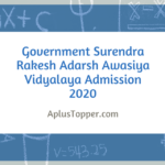 Government Surendra Rakesh Adarsh Awasiya Vidyalaya Admission 2020