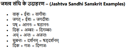 Jashtva Sandhi in Sanskrit