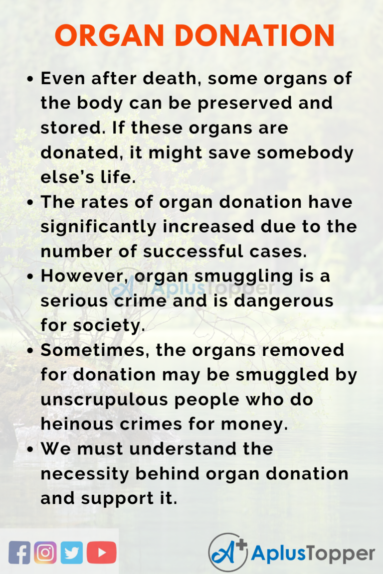 essay on body donation