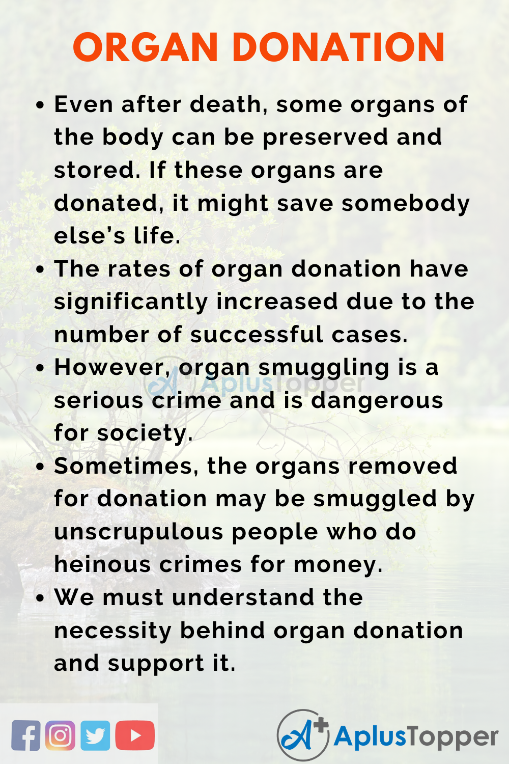 Organ Donation Essay