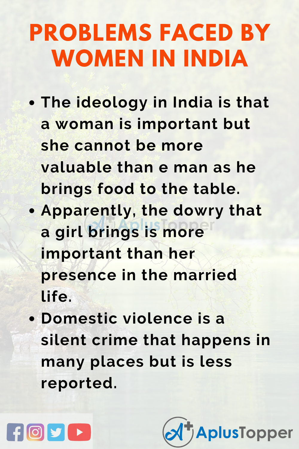 Problems Faced by Women in India