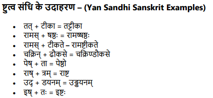 Shtutva Sandhi in Sanskrit