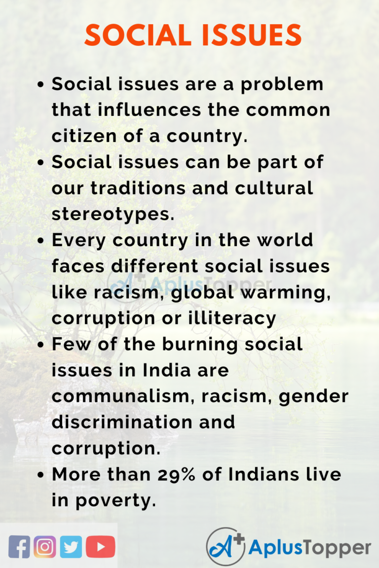 social issues to write an essay about
