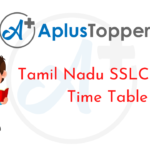 Tamil Nadu 10th Time Table