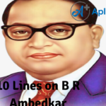 10 Lines on B R Ambedkar