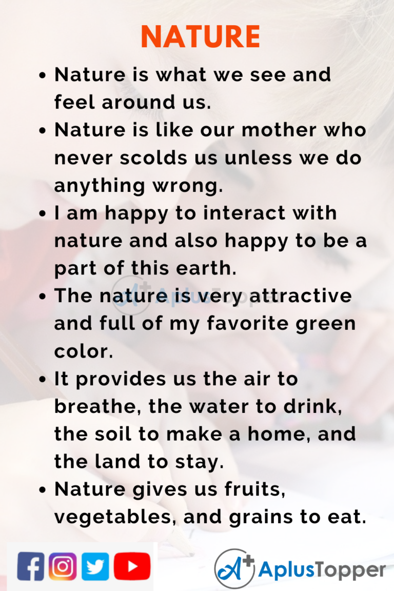 nature essay 10 lines