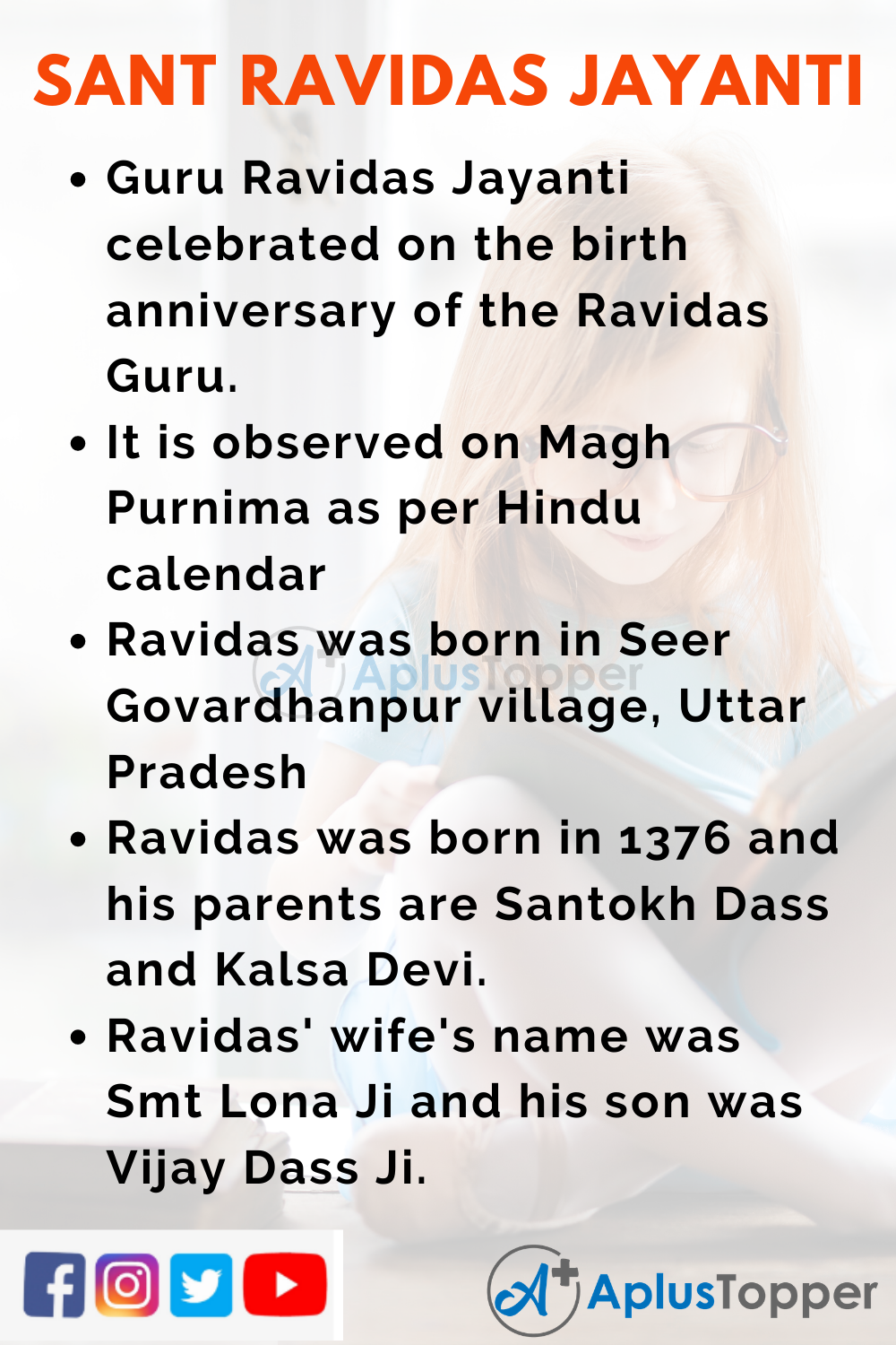 10 Lines on Sant Ravidas Jayanti for Kids