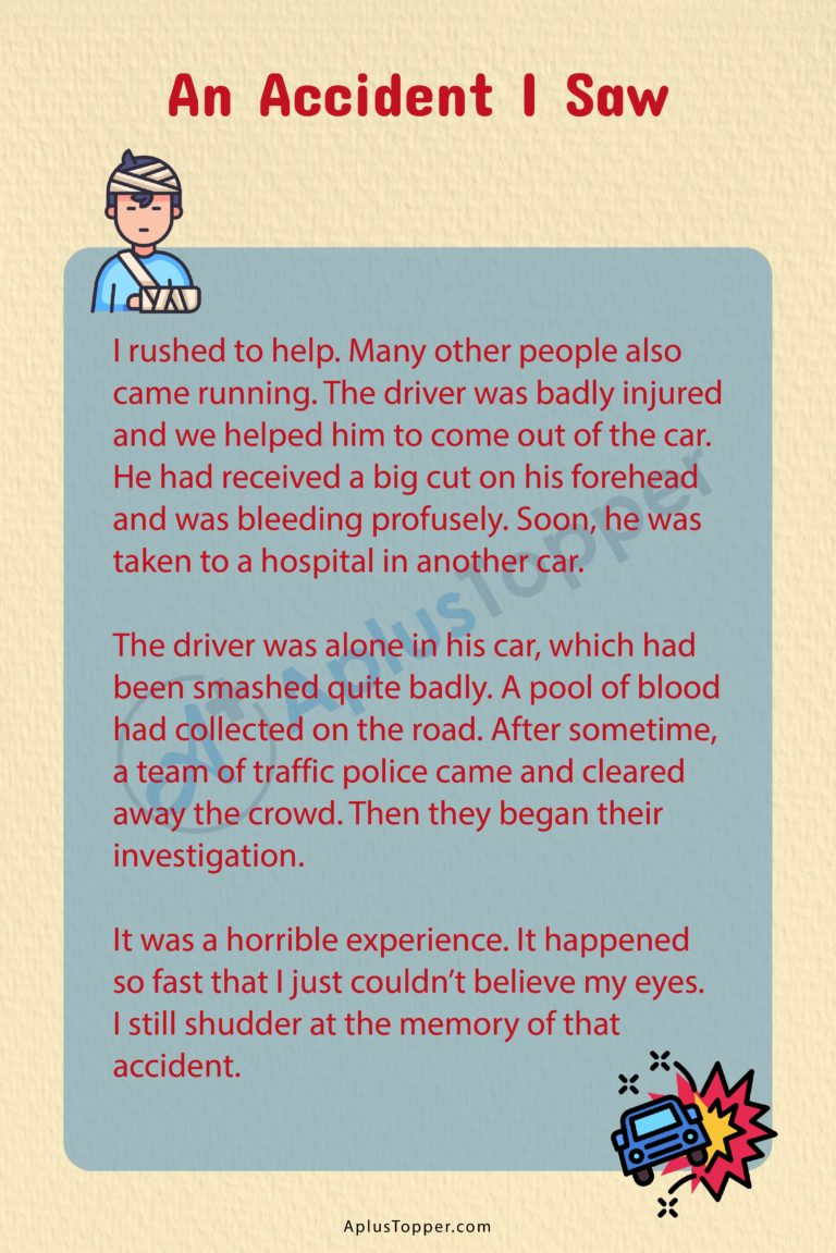 essay car accident story writing