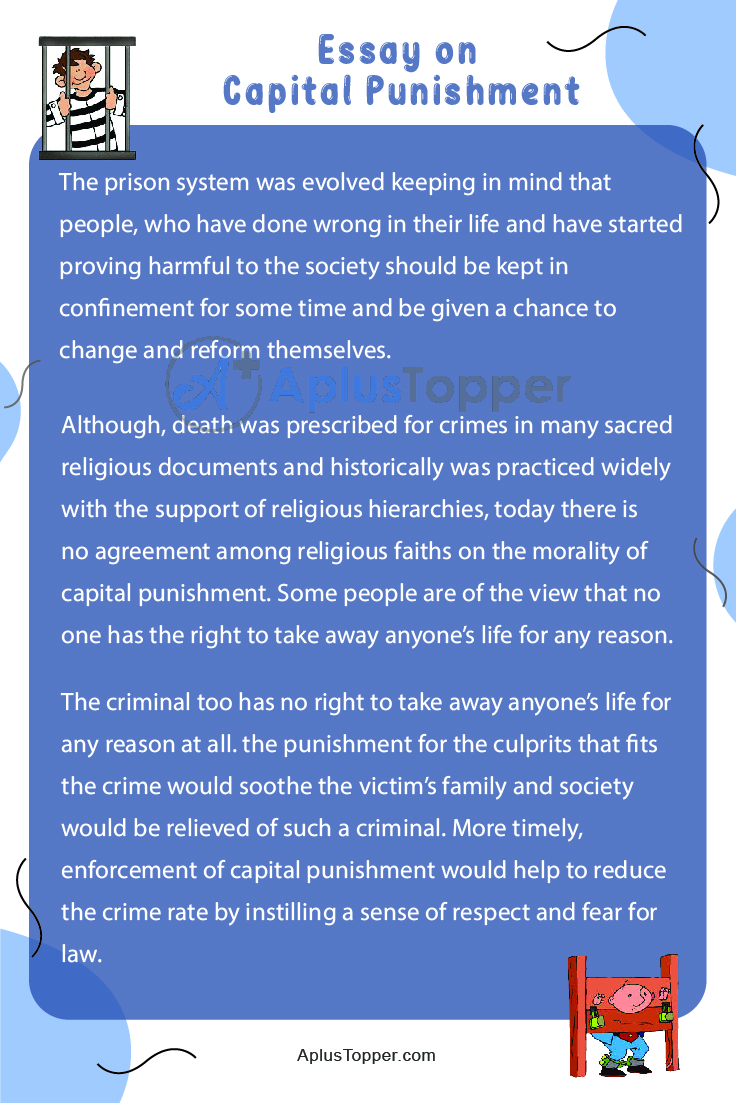 gp essay on capital punishment