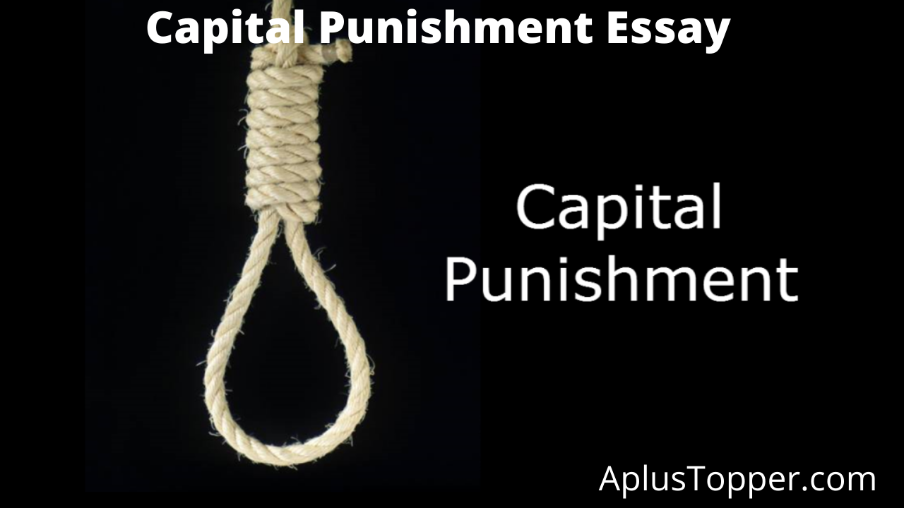 definition essay on capital punishment