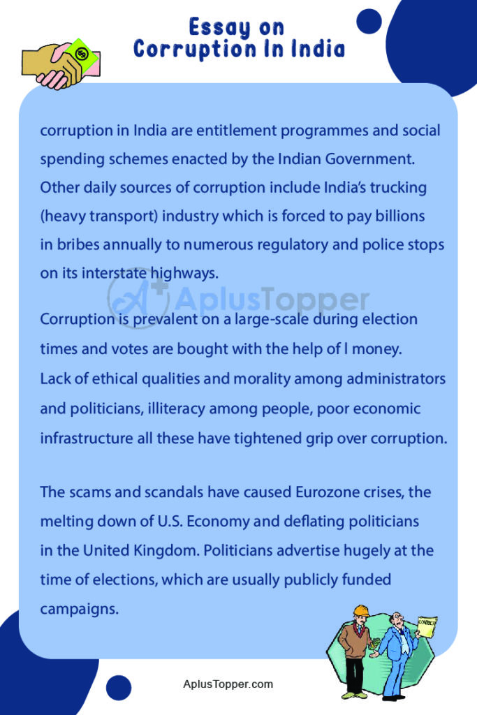short essay on corruption for class 5