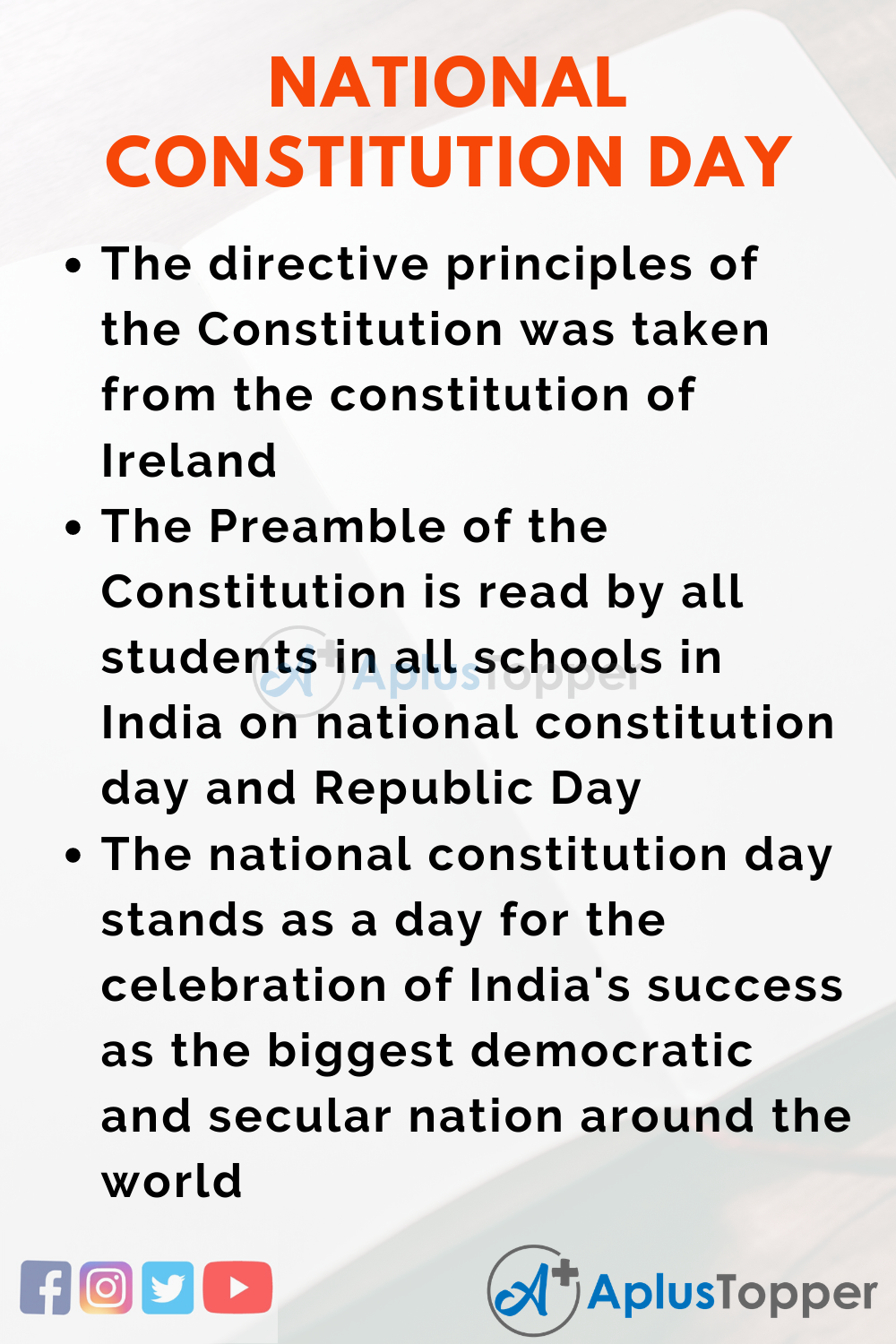 Essay About National Constitution Day