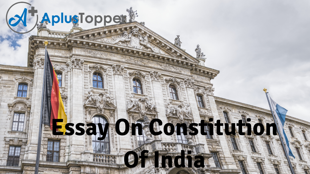 constitution of india essay 500 words