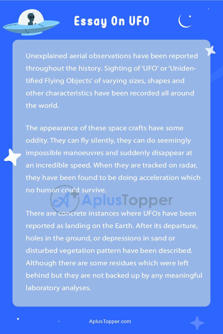 Essay On UFO