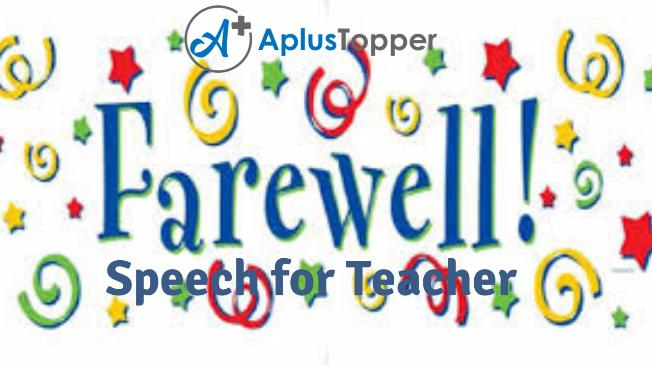 farewell welcome speech by teacher