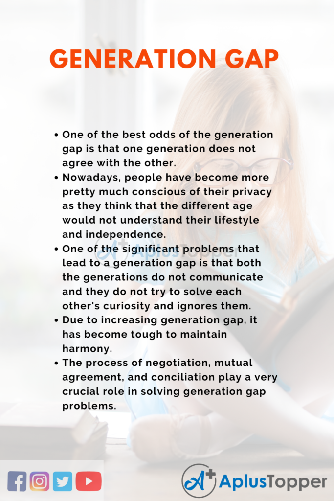 essay on generation gap 300 words