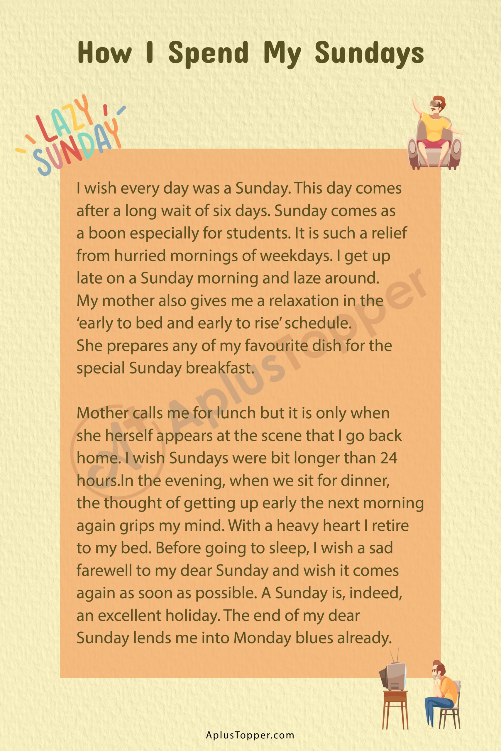 How I Spend My Sundays Essay | Essay on How I Spend My Sundays for Students  and Children in English