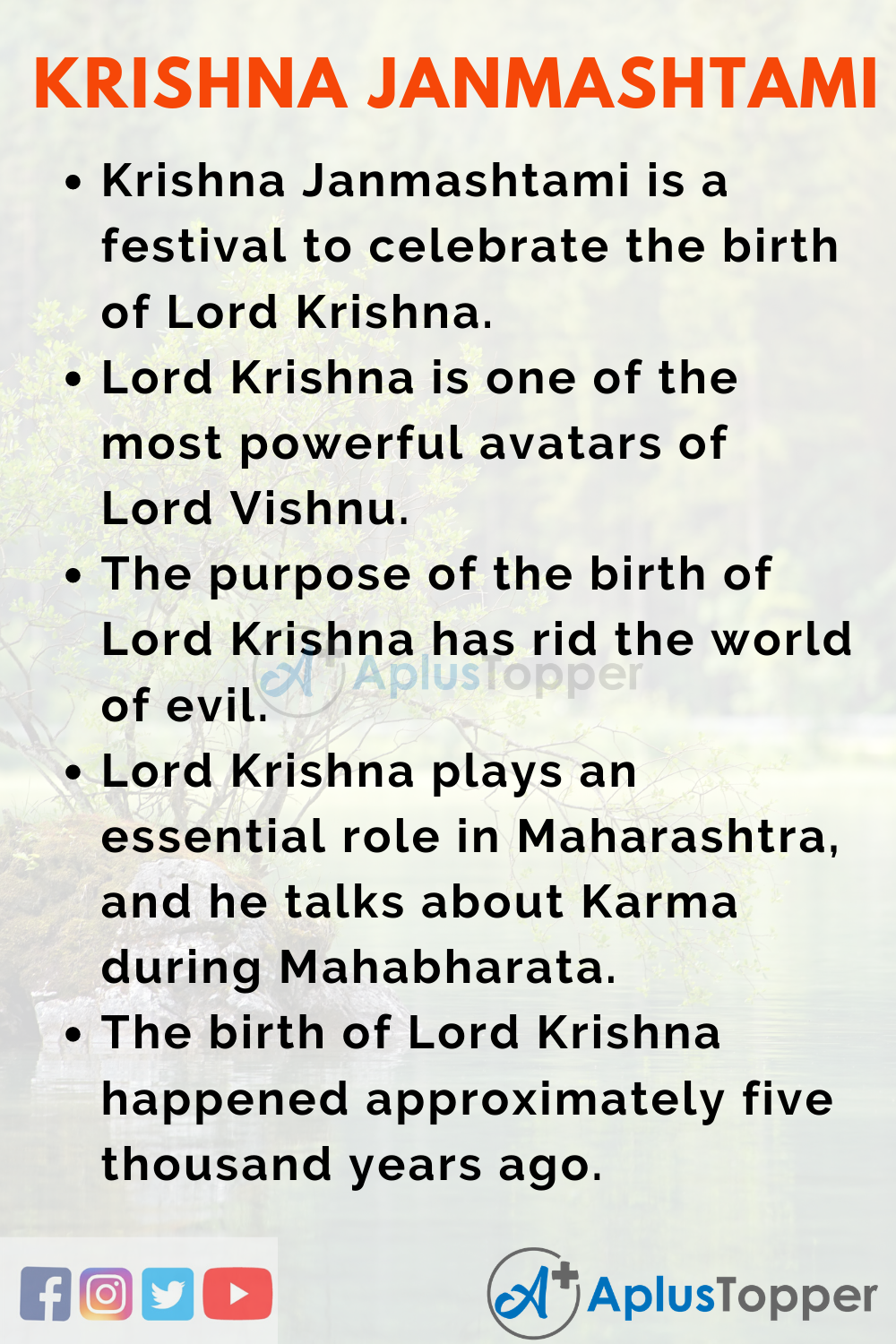Krishna Janmashtami Essay