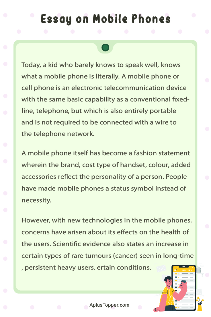 about mobile phone essay in english