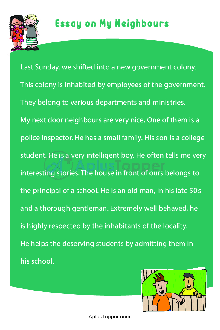 essay on neighbours for class 7