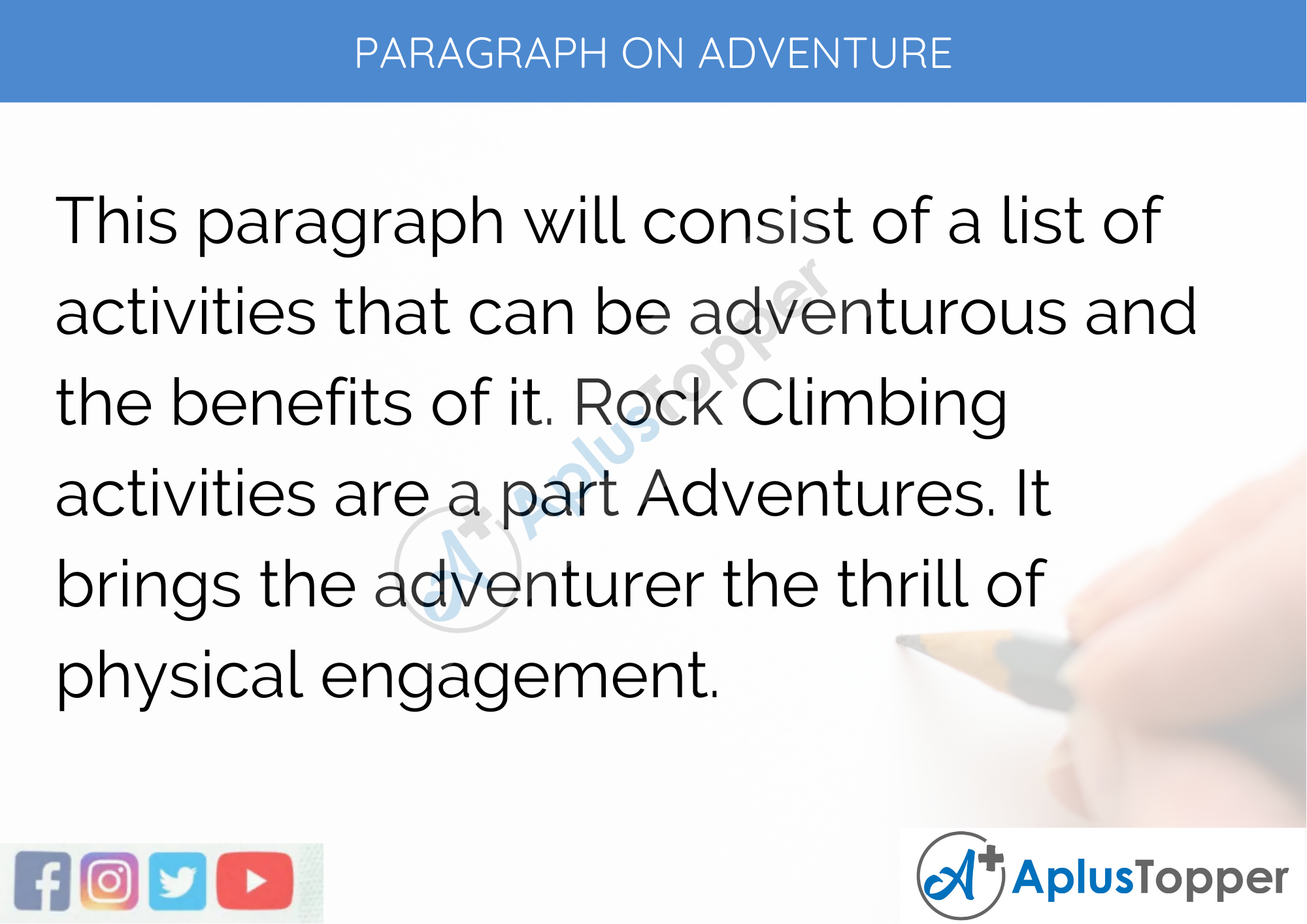 Paragraph On Adventure 
