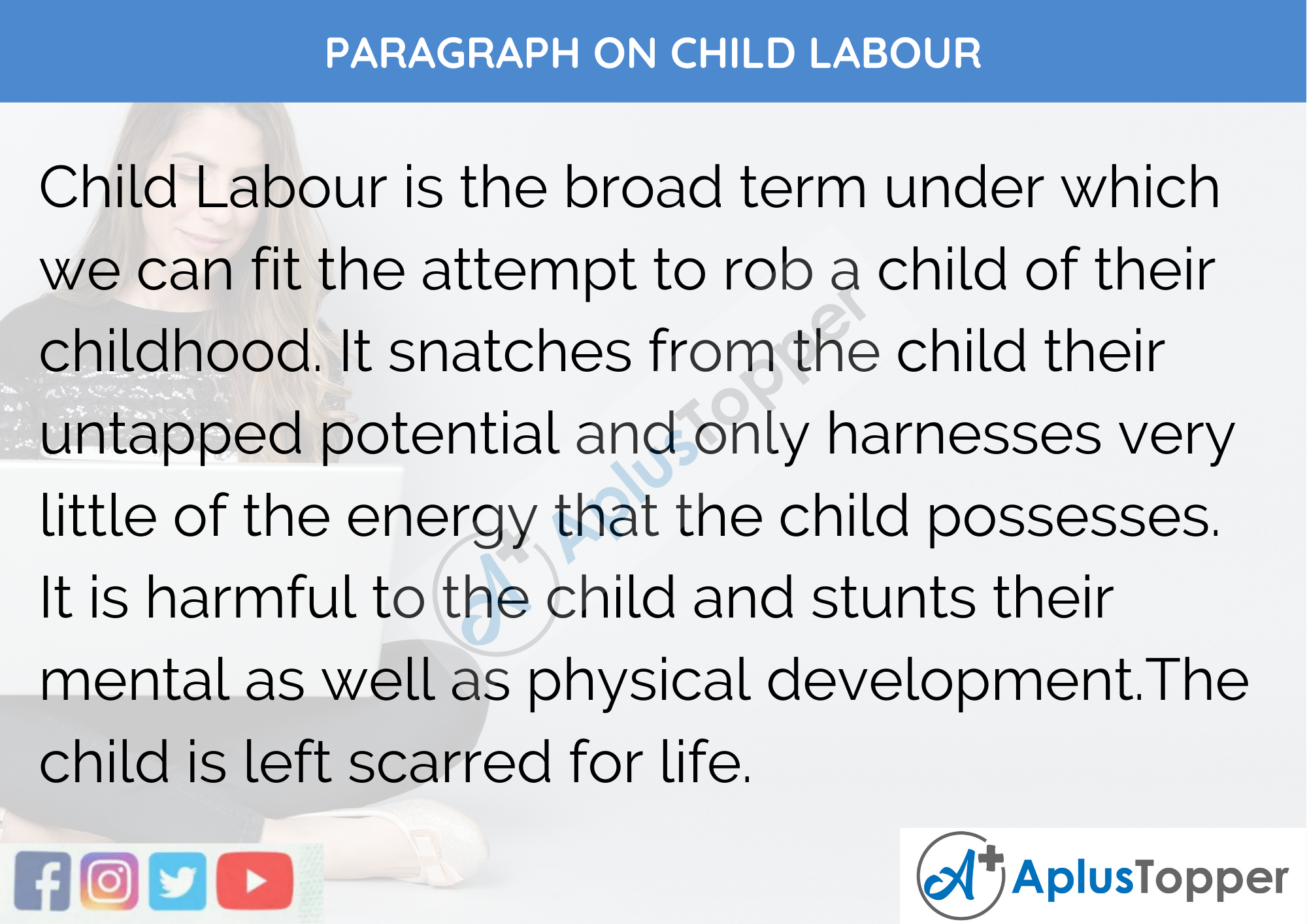 Paragraph On Child Labour - 250 to 300 Words for Classes 9, 10, 11, 12 and Competitive Exams